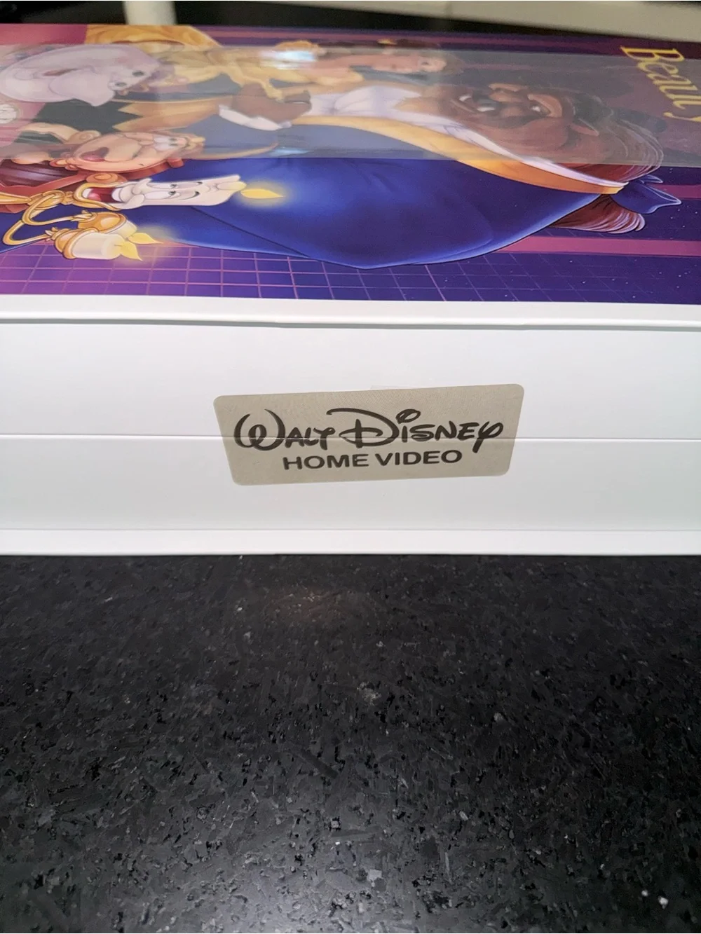 NEW SEALED Disney BEAUTY &THE BEAST VHS Boxed Silk Touch Throw Blanket 50×70
